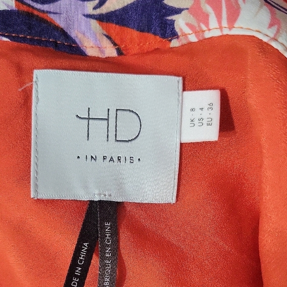 Anthropologie HD In Paris Silk Floral Print Maxi Skirt Size 4 - Picture 5 of 9